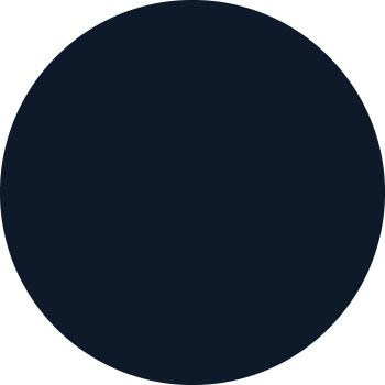 A large dark circle symbolizing a base for socializing.