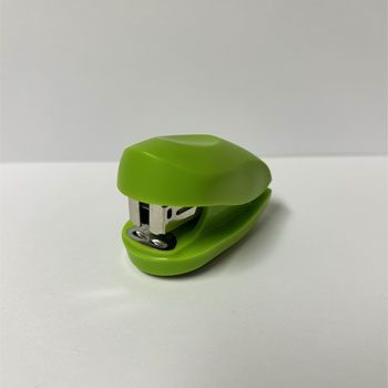 A mini stapler angled view.