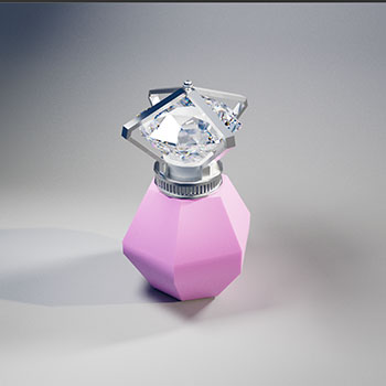 The bottle was scaled and aligned carefully to emphasize symmetry, clean edges, and realistic reflections.put a description here or you will lose grades