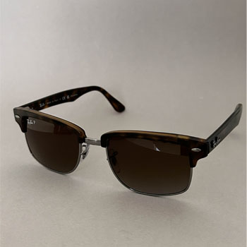 Ray-Ban sunglasses angled view.