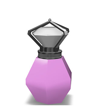 The perfume bottle is presented as a precisely modeled rectangular prism with a metallic cap, featuring clear, reflective glass and smooth surfaces. <div class='container'><iframe class='responsive-iframe' src='http://yago.phoenix.sheridanc.on.ca/P1Stuff%20-%20perfume/P1Stuff/Index.html'></iframe></div>
